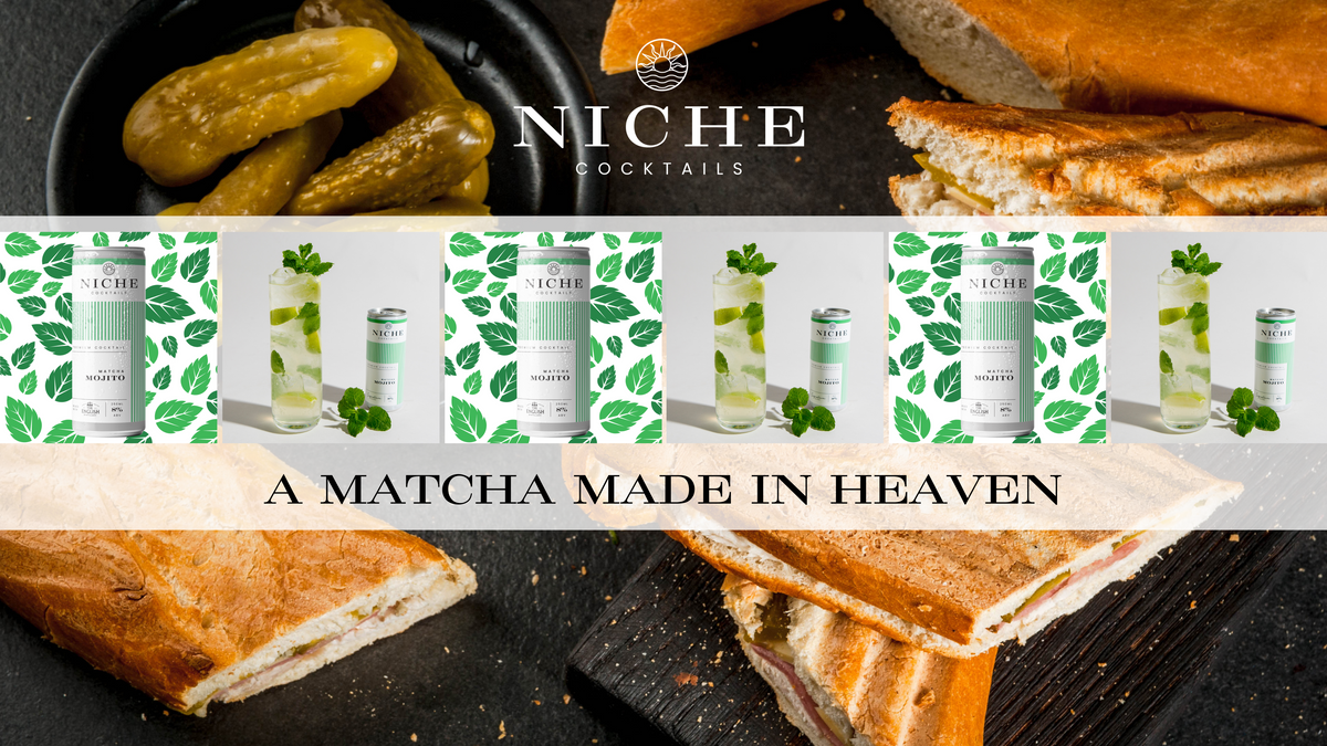 A Matcha Made in Heaven: Matcha Mojitos with Cuban Sandwiches