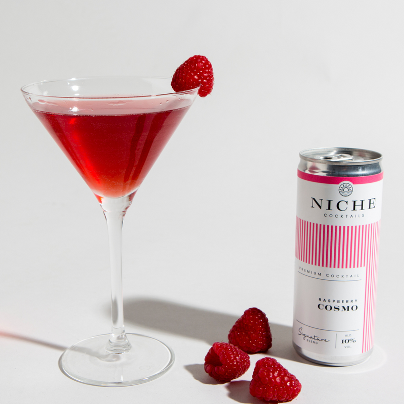 Raspberry Cosmo | Cosmopolitan Canned Cocktail | Niche Cocktails
